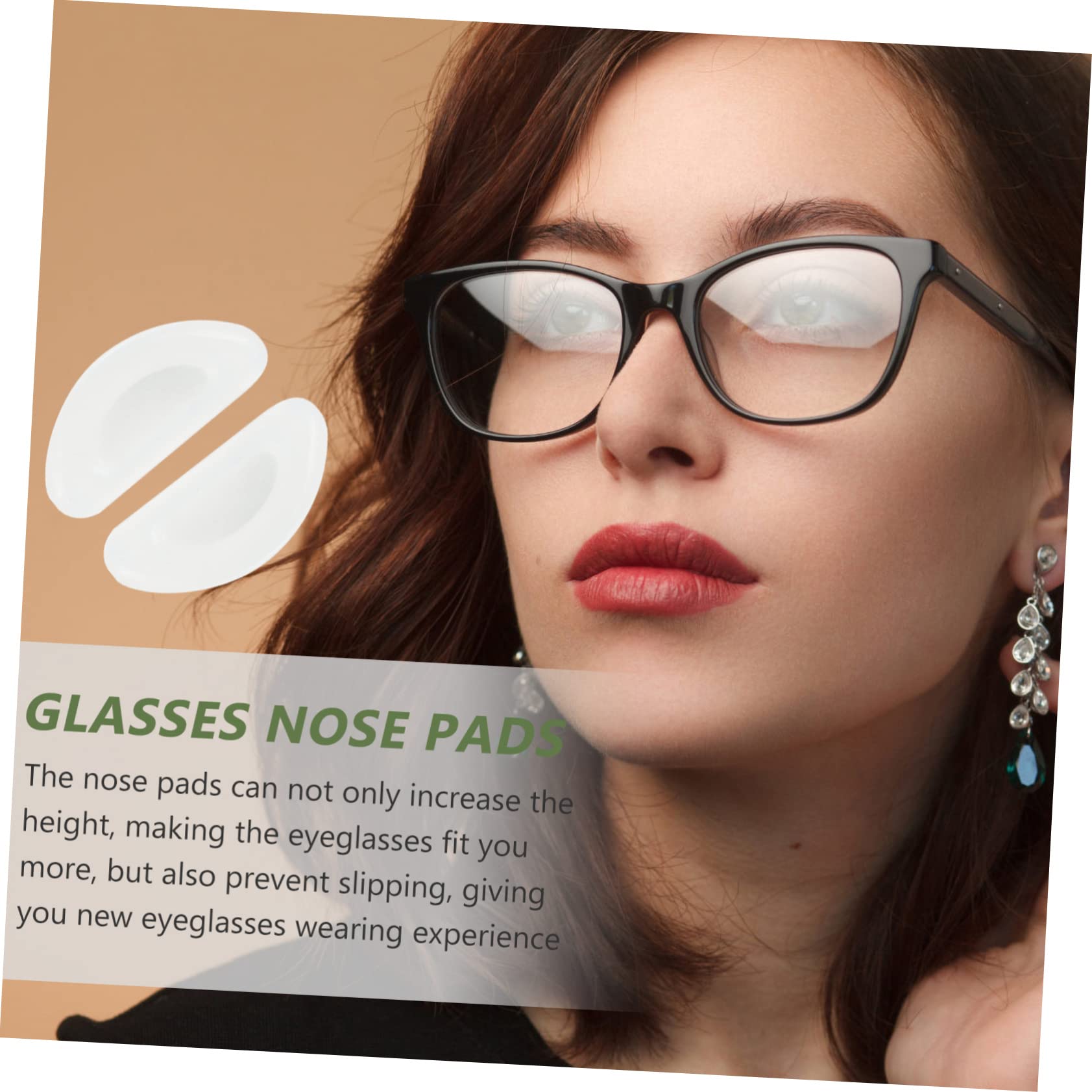 Lurrose 60 Pairs Silicone Nose Pads for Glasses & Sunglasses - Soft Interchangeable Nose Pads for Comfort & Protection - Perfect for Reading, Driving, and Daily Wear