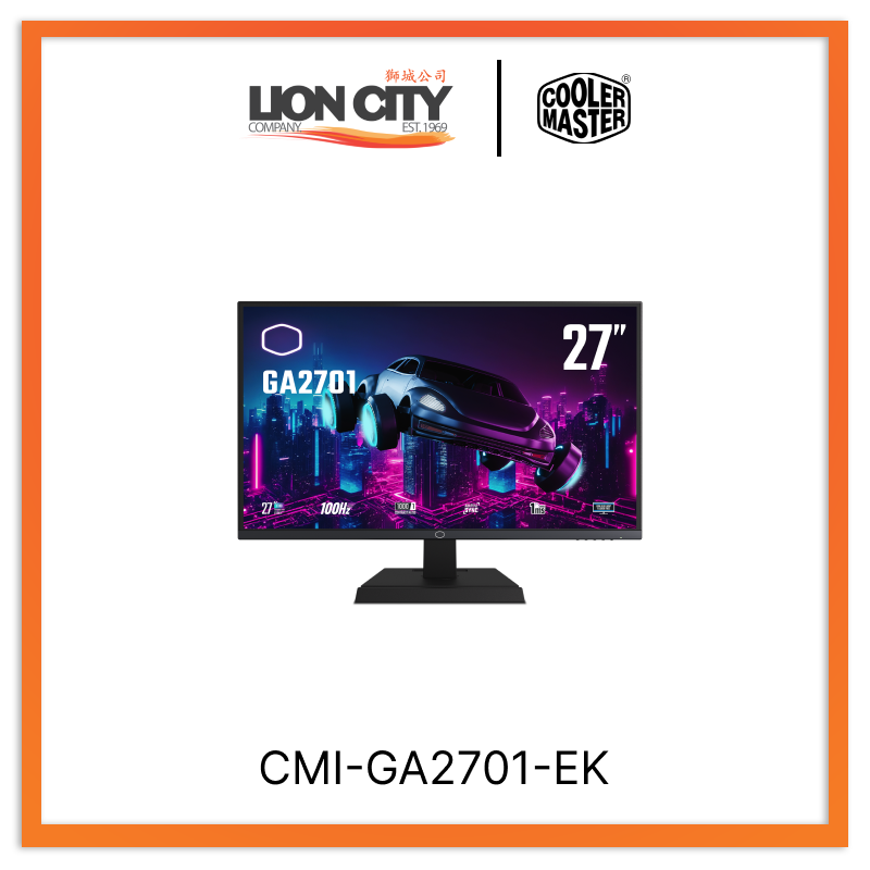 Cooler Master CMI GA2701 EK CM GA2701 27-inch FHD 100Hz Gaming Monitor - Perfect for Esports, Streaming & Office Work