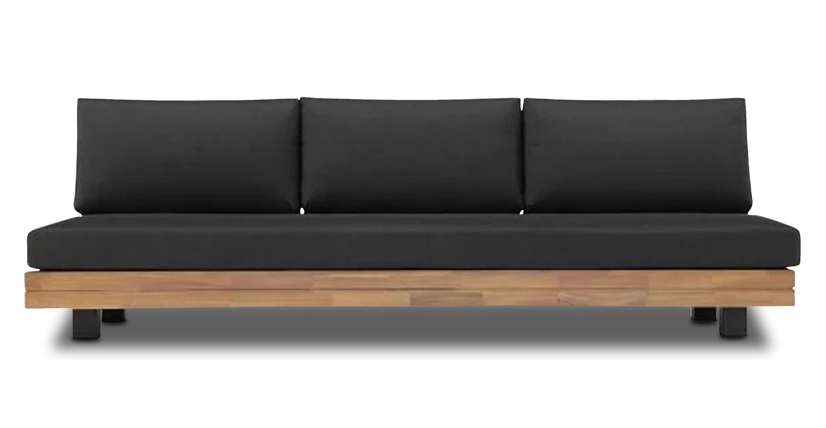 Celenza 3-Seat Sofa Bench - Modern Upholstered Couch for Living Room, Lounge & Entryway - Comfortable Fabric Sectional with Sturdy Wooden Frame (Brown)