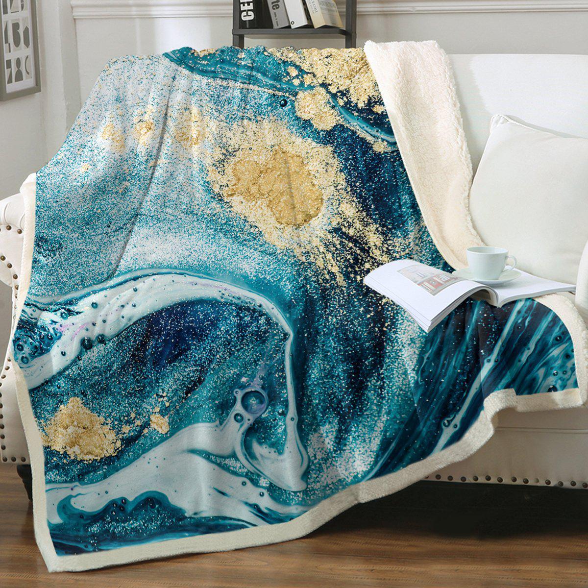 Cozy Bondi Beach Sherpa Fleece Blanket - Ultra Soft & Warm Throw for Winter, Travel, and Home Decor - Perfect for Couches, Beds, and Outdoor Adventures