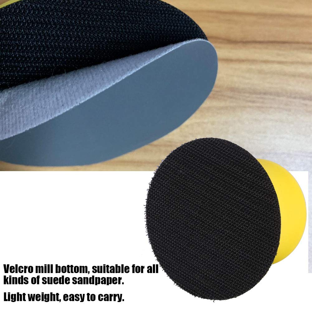 3 Inch Yellow Sanding Pad Block - Hand Sanding Block for Wood Polishing, Household Cleaning & DIY Projects - Dust-Free Sanding for Furniture, Floors & Crafting
