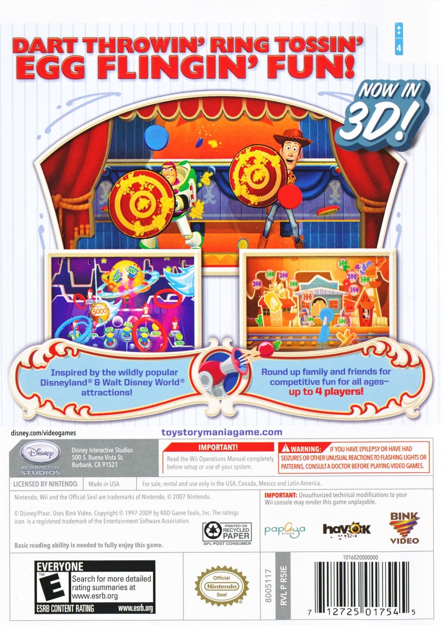 Toy Story Mania! - Disney Pixar Interactive Game for Kids & Families - Fun Party & Family Game Night Activity - Perfect for Birthday Gifts & Indoor Play