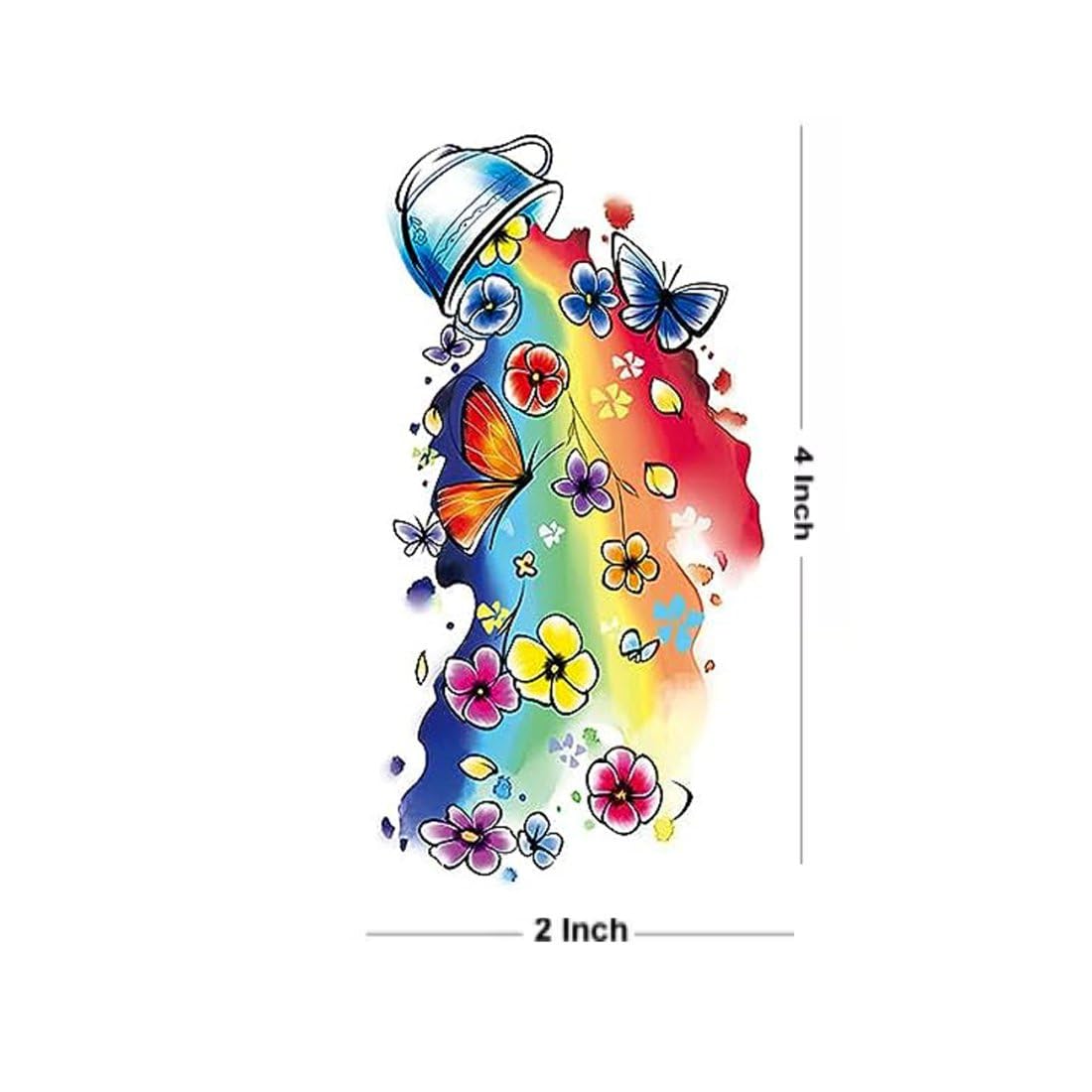 Colorful Temporary Waterproof Butterfly Body Tattoos for Men & Women - Long Lasting Fake Tattoo Stickers for Parties, Festivals & Summer Beach Looks