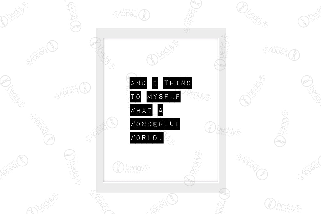 Wonderful World Digital Artwork Download - High Resolution Printable Wall Art for Home Decor, Office & Gifts