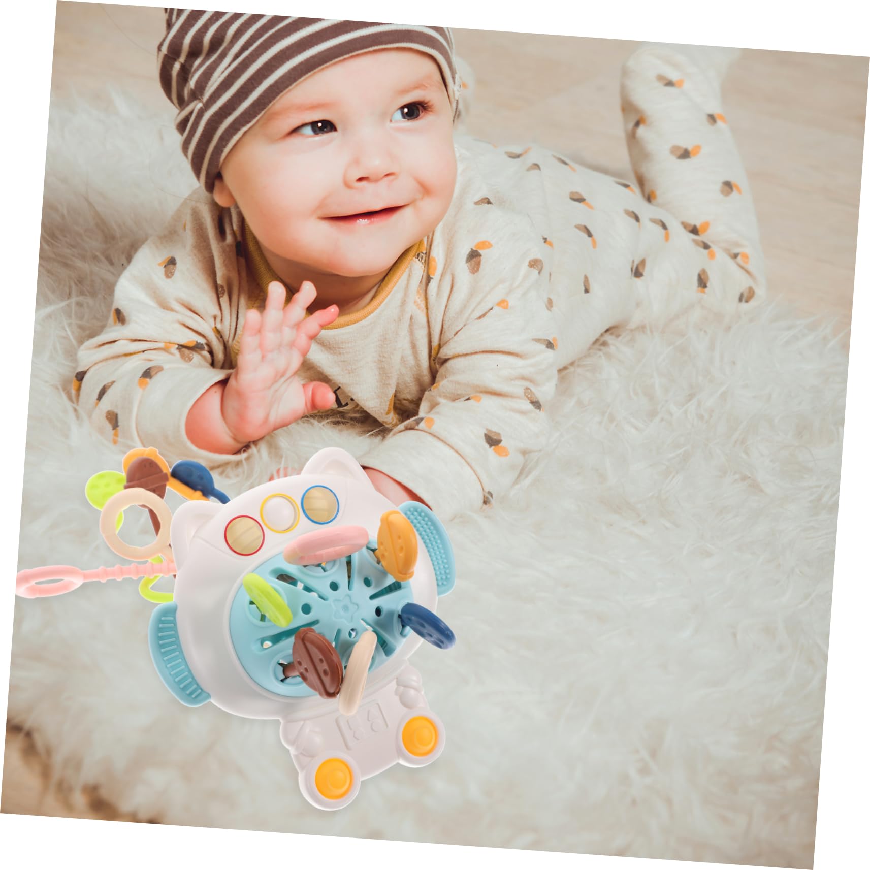VICASKY 5-Pack Sensory Teething Toys for Babies - BPA-Free Plastic Chew Toys, Bath & STEM Learning Toys for Toddlers - Perfect for Teething Relief, Bathtime Fun & Early Childhood Development