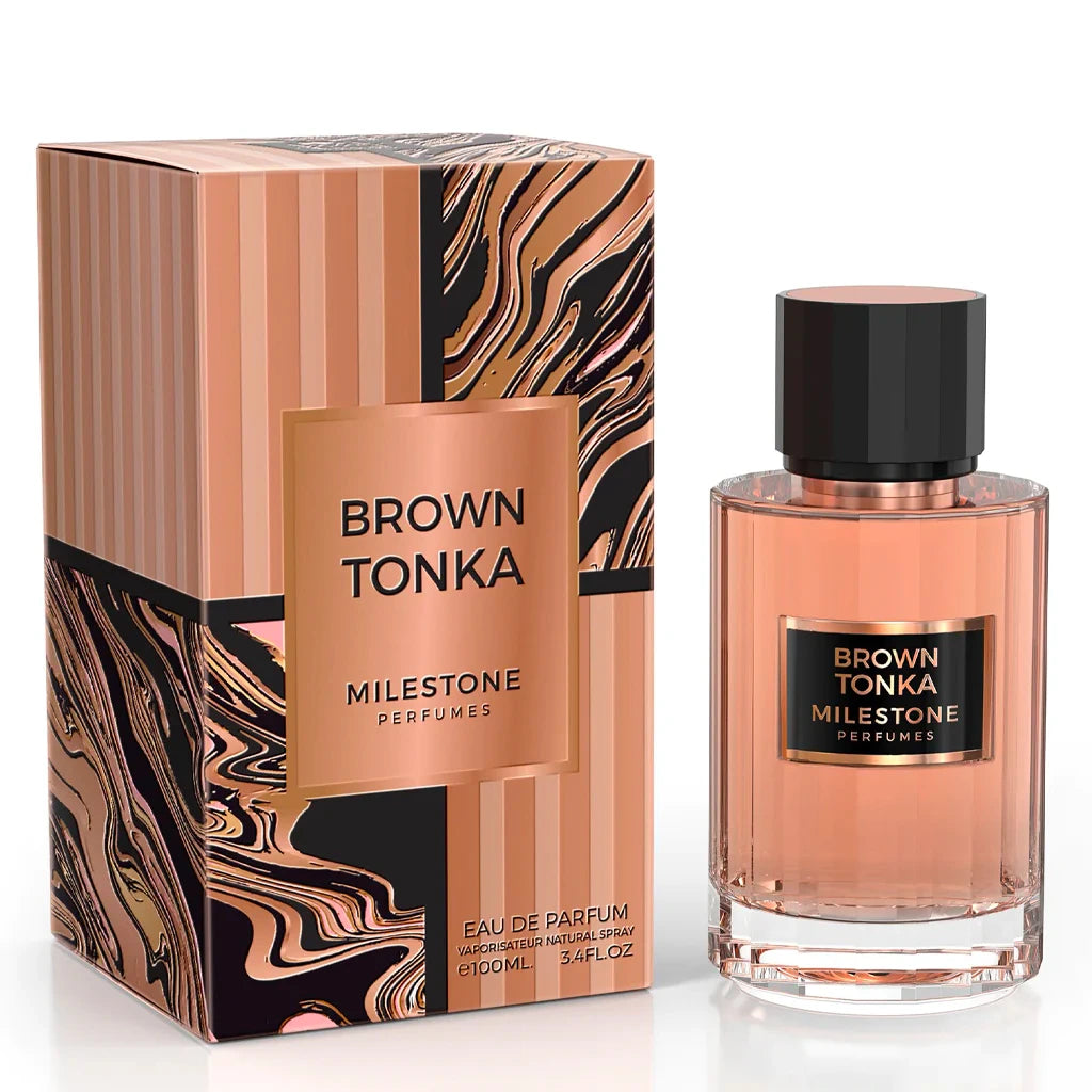 Brown Tonka 3.4 oz Eau de Parfum Unisex Fragrance - Perfect for Daily Wear, Date Nights & Special Occasions