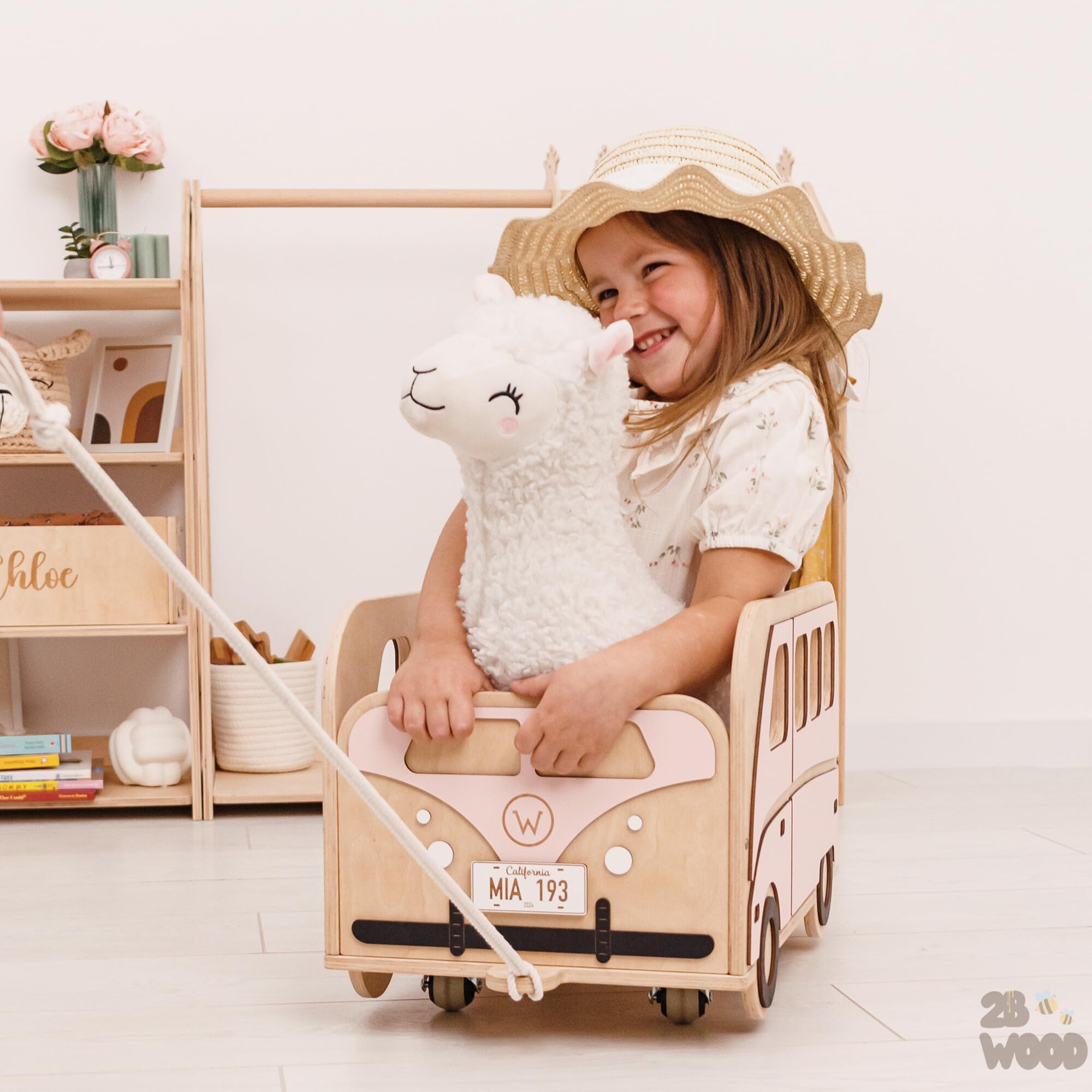 Personalized Wooden Toy Storage Box for Girls & Boys - Kids Nursery & Playroom Organization - Handmade Wood Toy Chest for Toddlers - Perfect for Bedroom, Daycare & Gift Giving