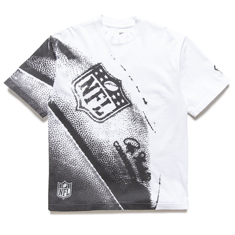 NFL Origins x Politics Graphic T-Shirt - White | Vintage Football & Political Statement Tee for Fans & Collectors | Perfect for Game Day, Casual Wear & Political Events