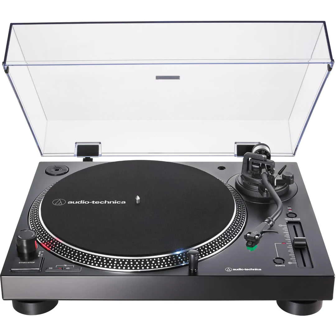 Audio Technica LP120XUSB Fully Manual Direct Drive Turntable - Professional Vinyl Record Player for DJs & Music Enthusiasts - Perfect for Home Studios & Live Performances (Black)