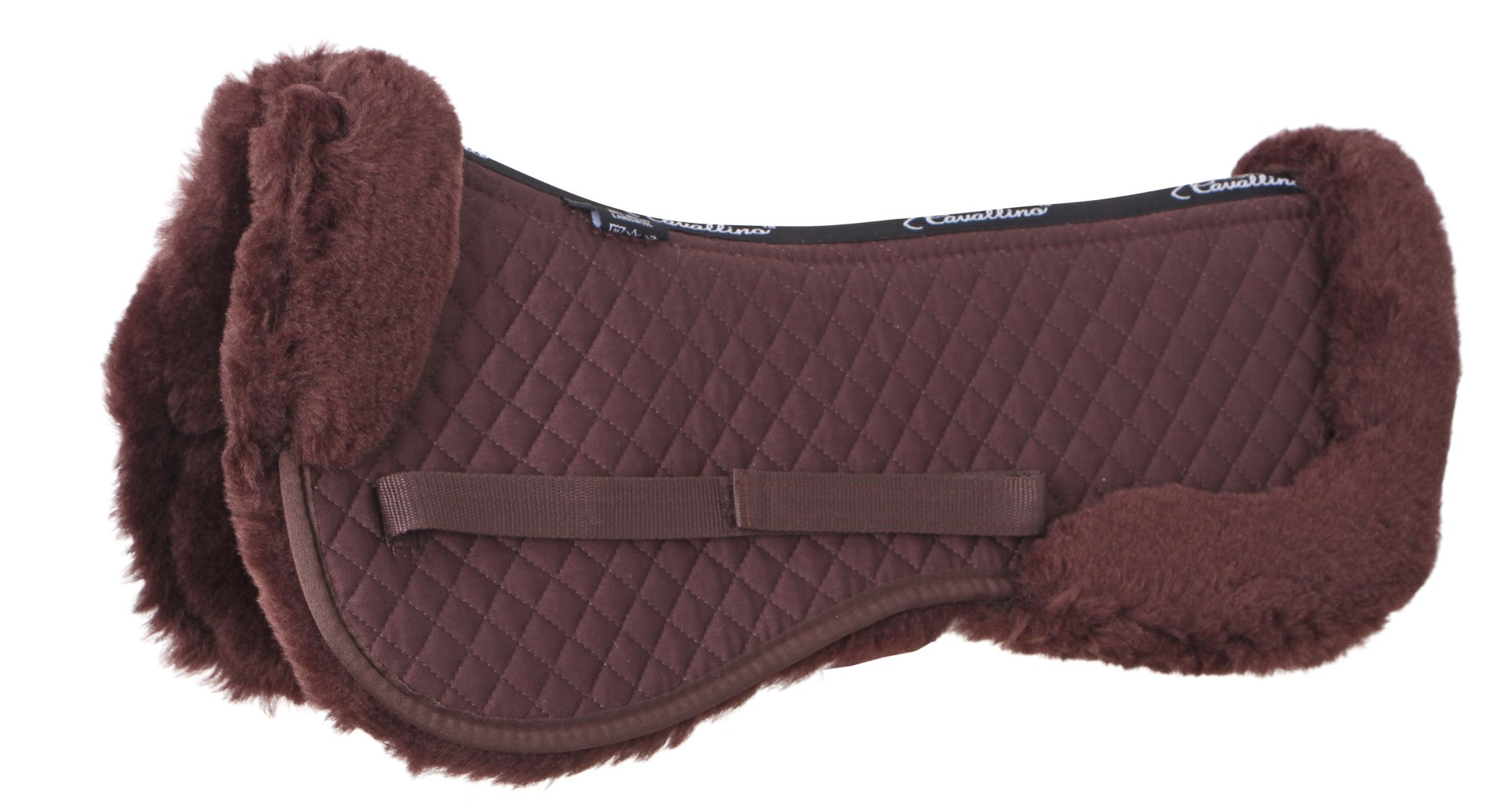 Premium Cavallino Lambswool Half Pad for Horses - Shock Absorbing Saddle Pad for English & Western Riding - Ideal for Training, Jumping & Dressage