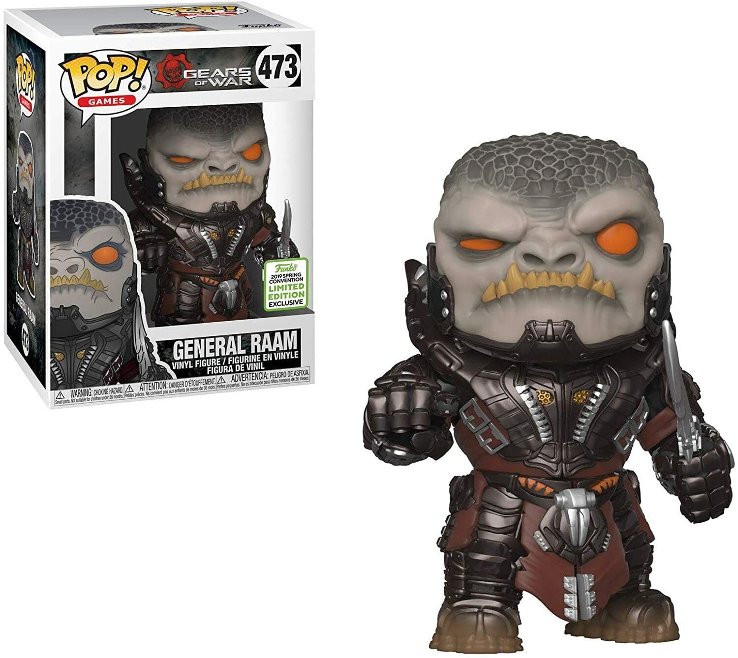 Gears of War General RAAM Exclusive Action Figure #473 - Collectible Video Game Character for Fans & Display