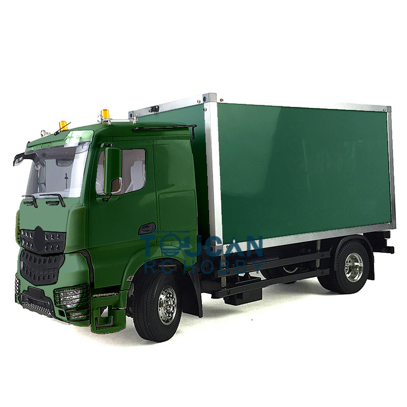 1/14 Scale RC Tractor Truck Kit - 2 Axles with 35T540 Motor, DIY Electric Radio Controlled Container Truck Model for Adults & Hobbyists - Perfect for Off-Road Simulation, Construction Play & RC Enthusiasts