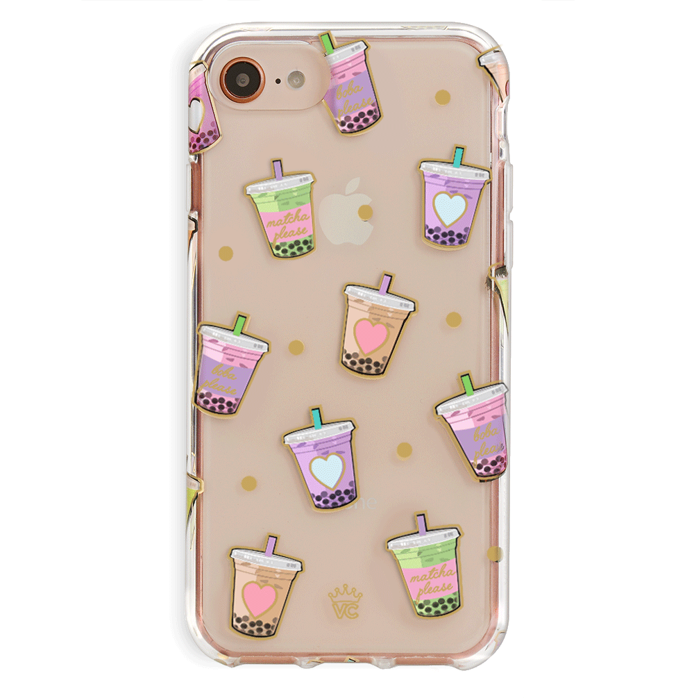 Premium Matcha Green Clear iPhone Case - Slim Protective Cover for iPhone 12/13/14/15 Pro Max - Eco-Friendly Scratch Resistant Phone Case for Daily Use & Travel