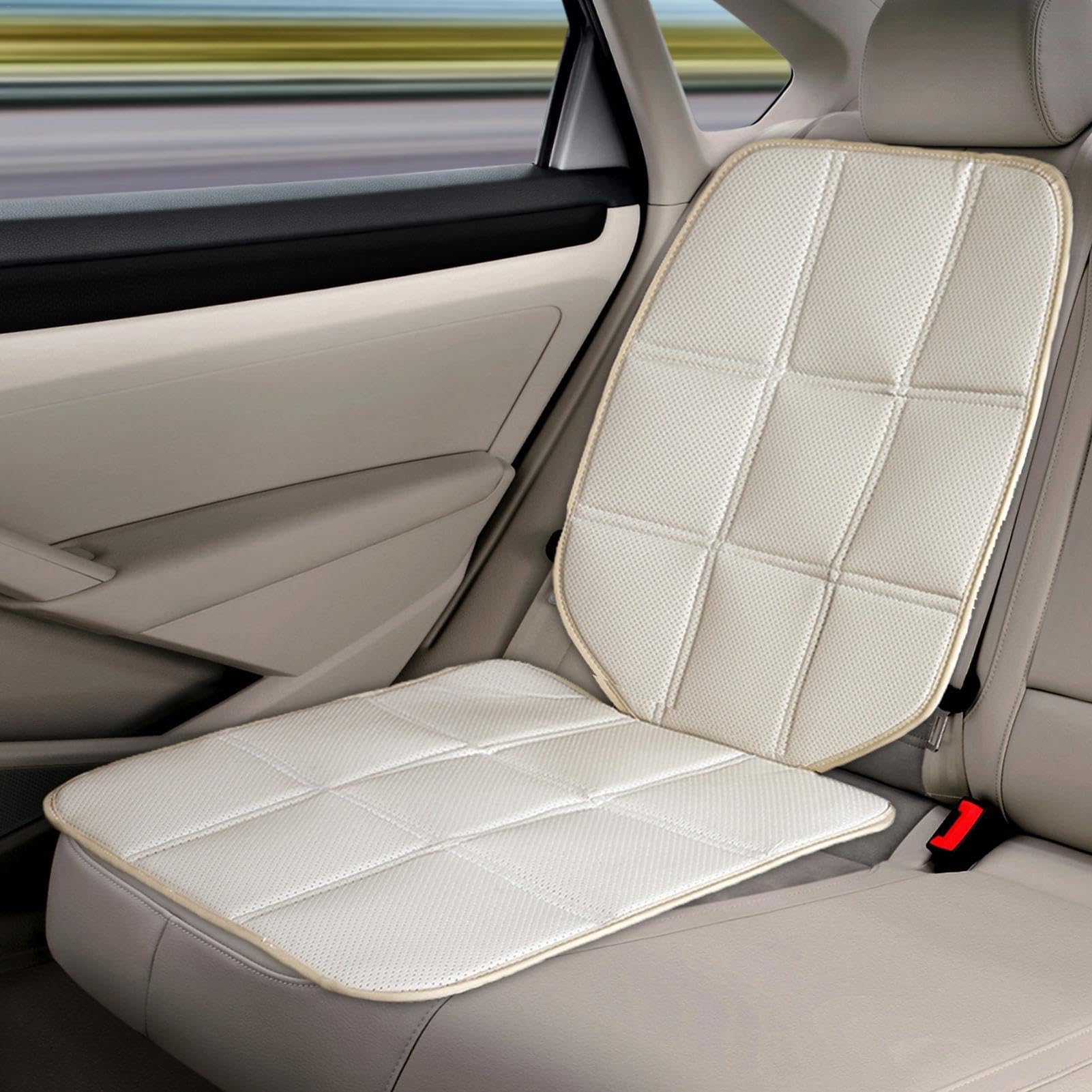 Non-Slip Adjustable Car Seat Mat for Child Booster Seat - Enhanced Automotive Seat Protector for Safe & Comfortable Rides - Perfect for Long Trips, Daily Commutes & Family Travel