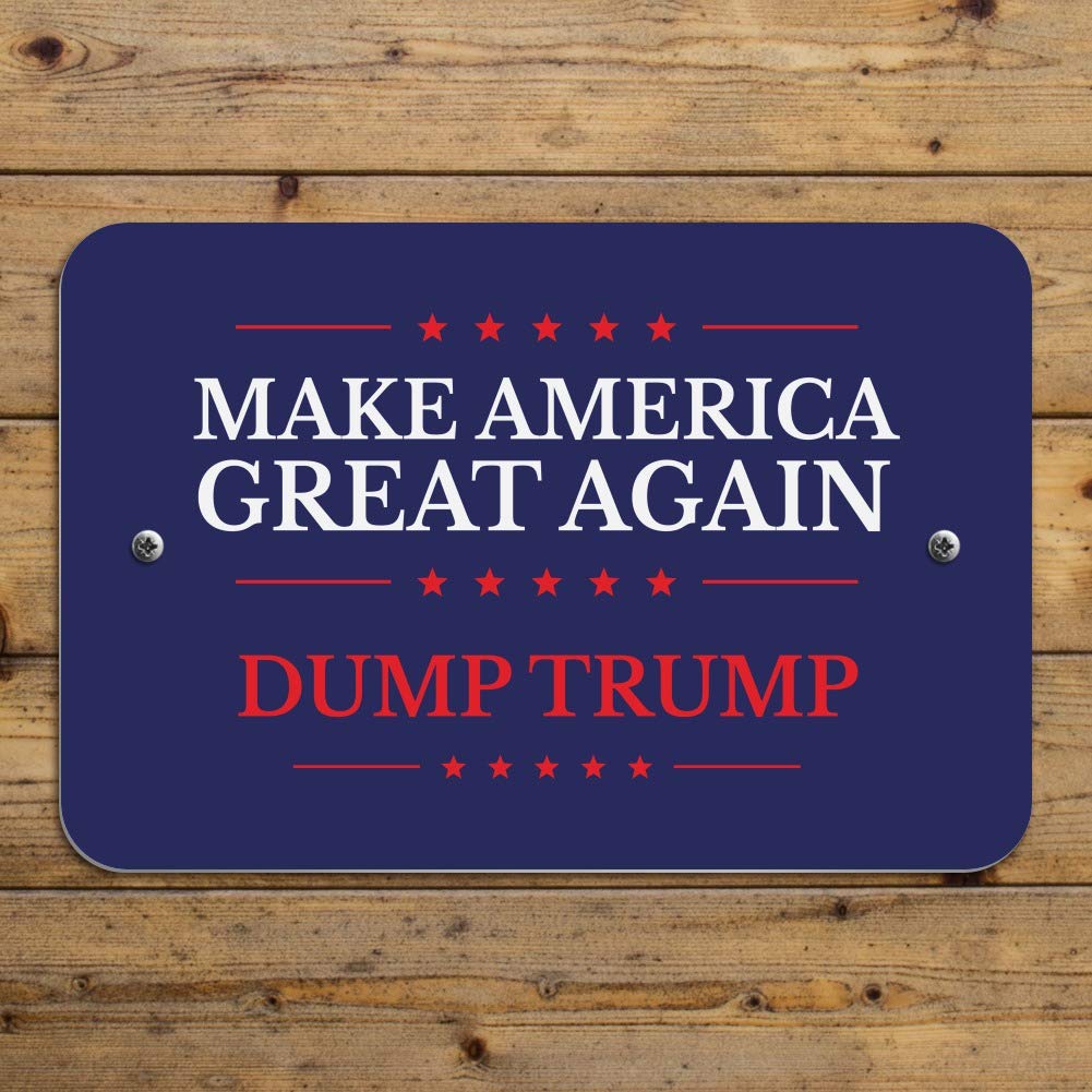 Make America Great Again Sign - Patriotic Dump Trump Office & Home Decor - Perfect for Political Supporters, Business, and Wall Art
