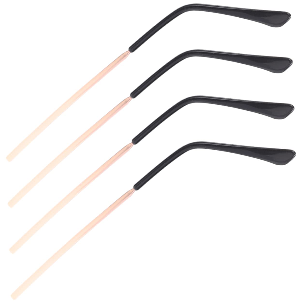 WHAMVOX 2 Pairs Eyeglass Temple Tips - Comfortable Metal Replacement Arms for Sunglasses & Glasses | Perfect for Reading, Driving & Outdoor Activities