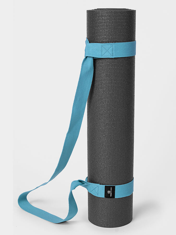 Organic Cotton Yoga Mat Strap Carrier for Yoga Studio - Premium Yoga Mat Holder with Adjustable Shoulder Strap - Perfect for Yoga Class, Gym, Travel & Outdoor Workouts