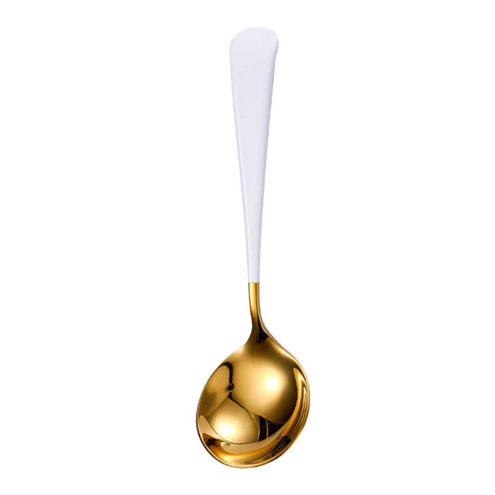 Premium Long Handle Serving Spoon Set - Stainless Steel Soup Spoons & Table Spoons for Dining, Cooking & Serving - Ideal for Restaurants, Catering & Home Kitchens