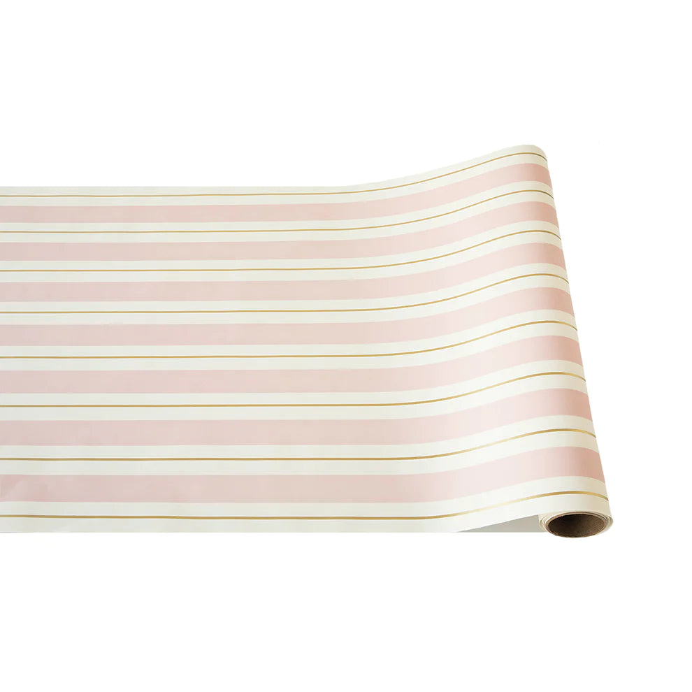 Pink & Gold Awning Runner 20 x 25 Feet - Waterproof Outdoor Patio Decor for Garden, Wedding, and Party Events