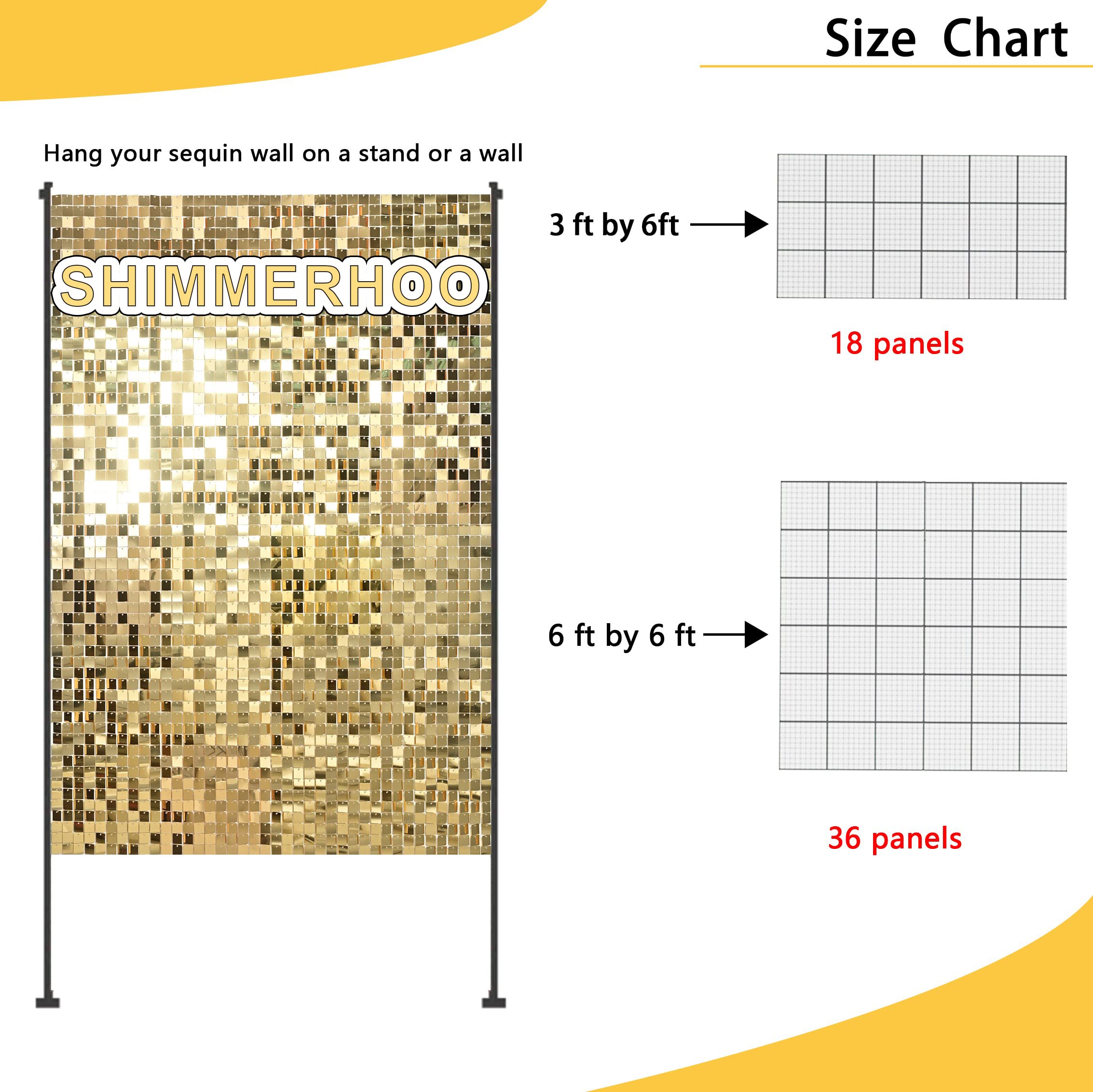 Hot Pink Sequin Shimmer Wall Backdrop Panel - 6ft x 6ft Square Shimmering Backdrop for Birthday, Wedding, Anniversary Decorations | Perfect for Party Backgrounds, Photo Booths & Event Decor