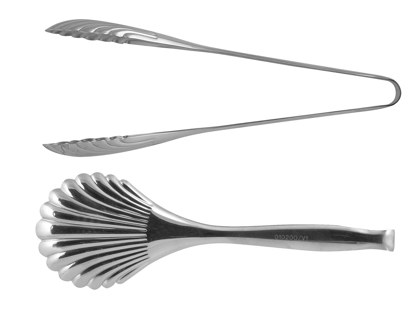 Stainless Steel Bread Tongs 26cm - PIAZZA 010200 Multi-Color Kitchen Utensil for Serving, Baking & BBQ - Perfect for Restaurants, Bakeries & Home Use