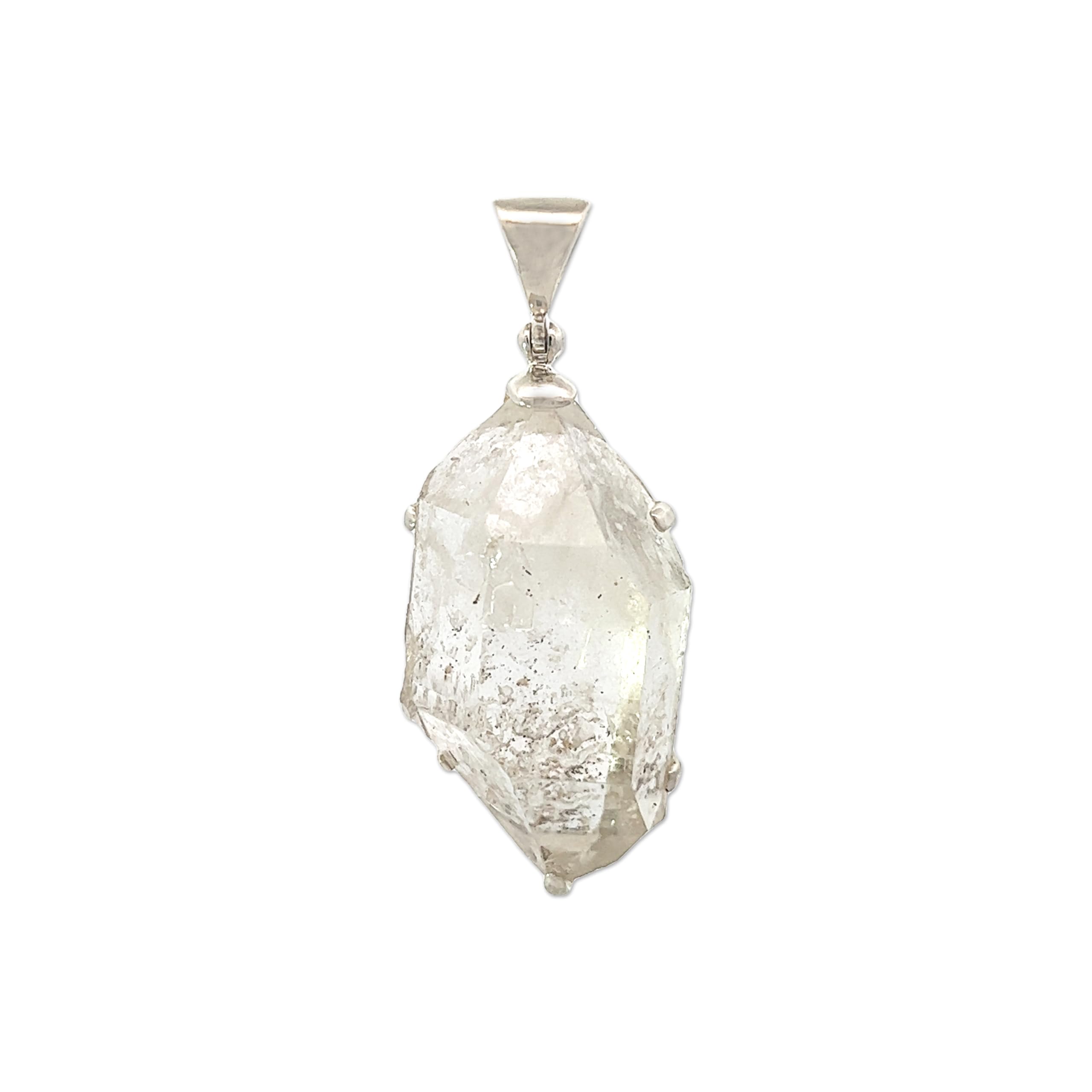 Tibetan Himalayan Quartz Crystal Pendant Necklace - Natural Healing Stone Jewelry for Meditation & Spiritual Protection | Handmade by Stones Desire | Perfect for Yoga, Reiki & Energy Cleansing