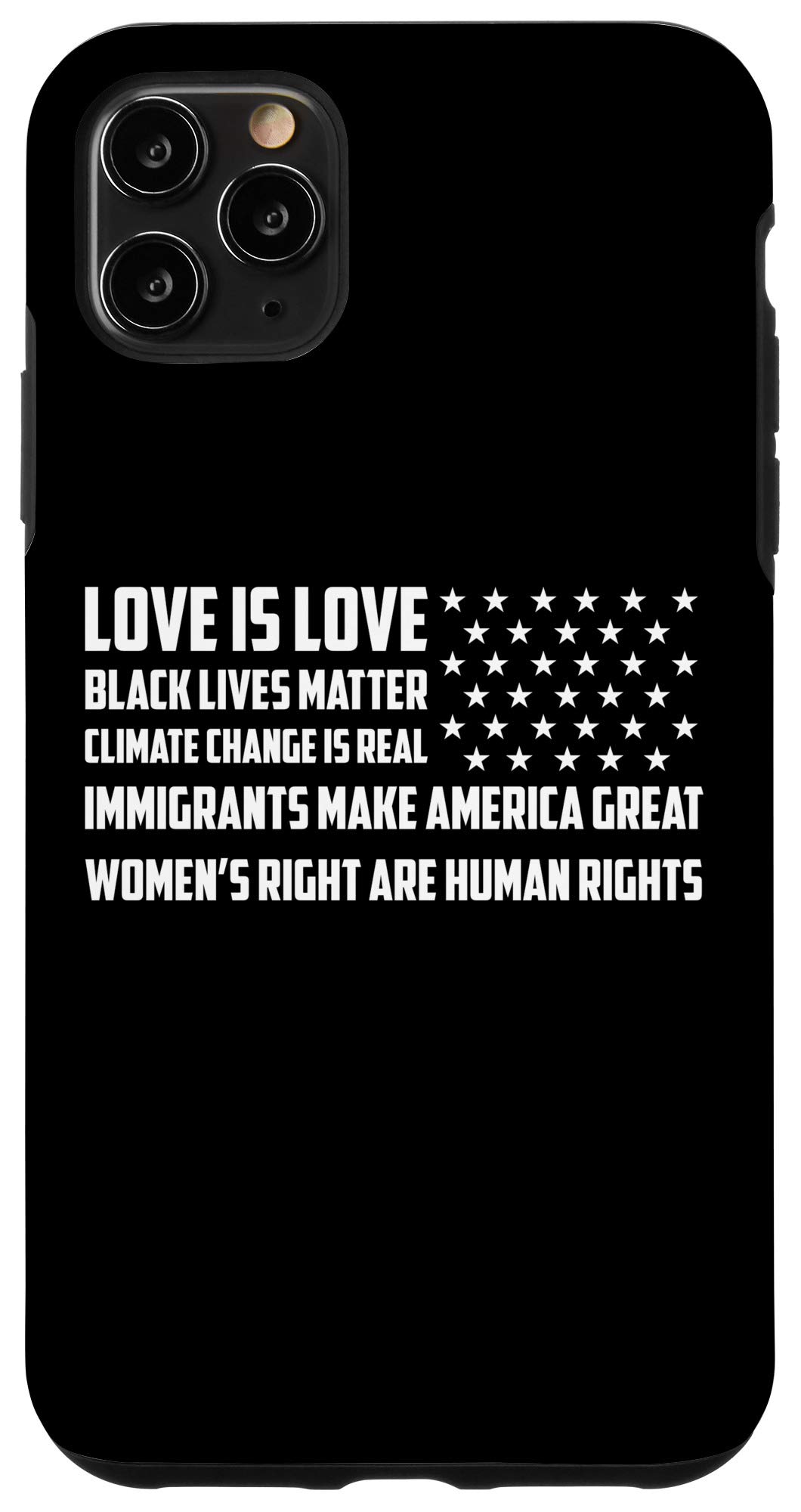 iPhone 11 Pro Max Case - American Flag Feminist Design - Women's Rights Themed Protective Cover - Perfect Gift for Strong Women & Feminists - Ideal for Everyday Use, Protests & Showing Pride