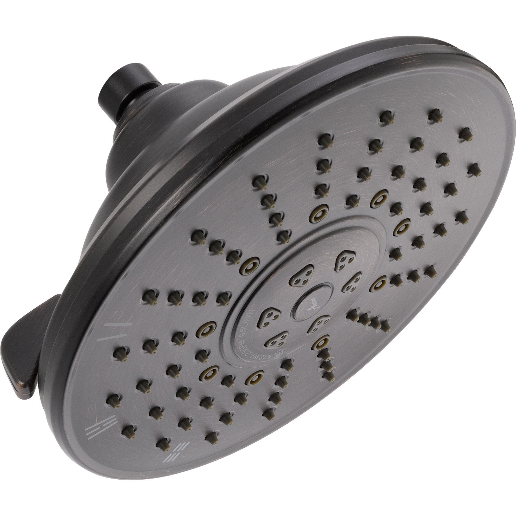 Delta 3-Spray Large Showerhead in Venetian Bronze 561163 - High Pressure Rainfall Shower Head for Spa-Like Bathroom Experience