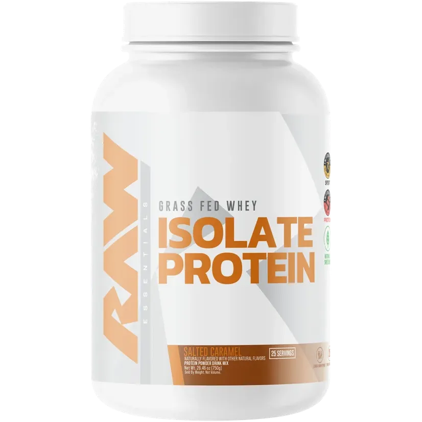 Grass Fed Whey Protein Isolate Powder - 100% Natural, Unflavored, Low Carb, Keto Friendly for Muscle Recovery & Post-Workout (Ideal for Smoothies, Baking & Protein Shakes)