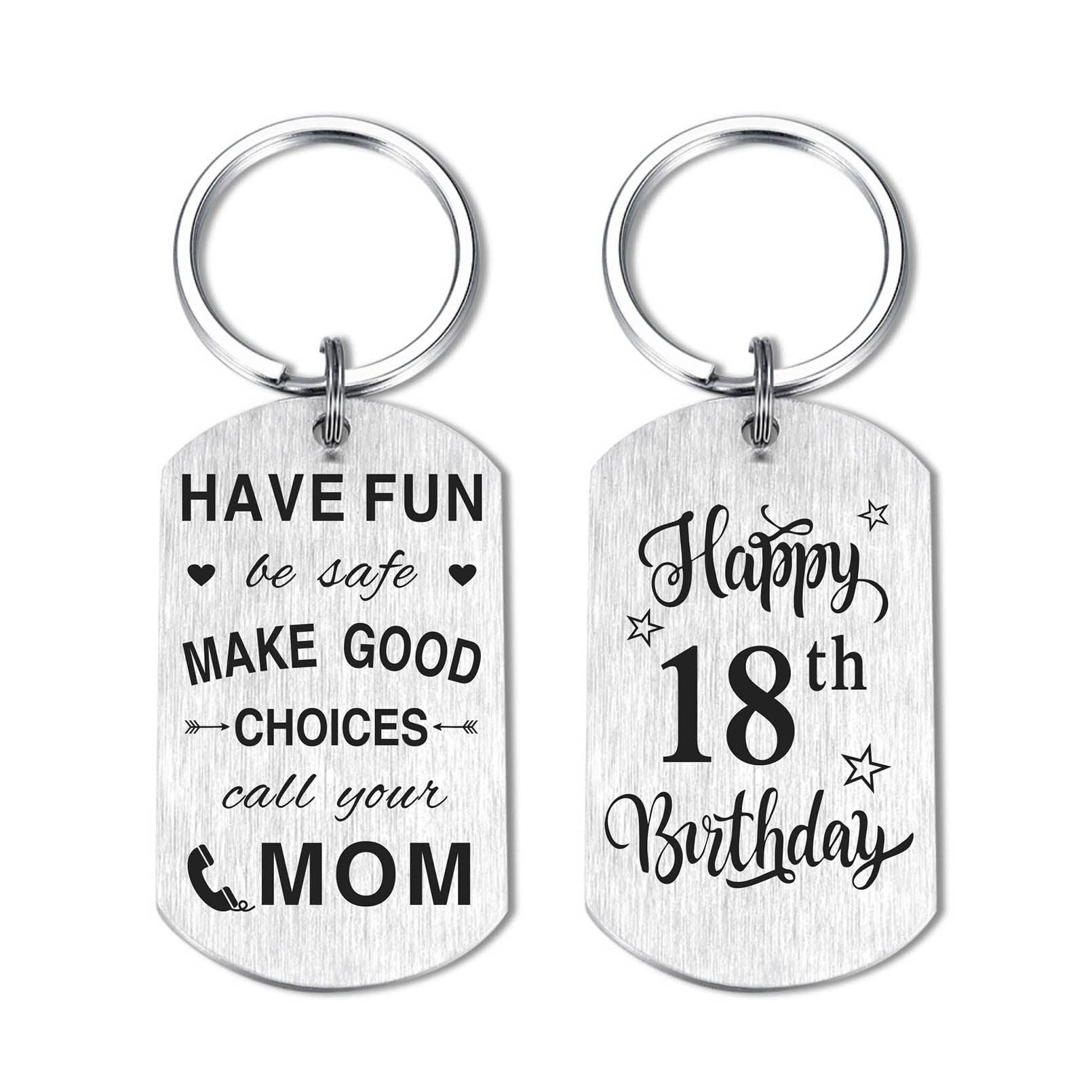 Alotozo 16th 18th 21st Birthday Keychain Gift for Women & Men - Perfect 16 18 21 Year Old Birthday Present for Girls & Boys - Great for Parties, Graduation Celebrations & Special Milestone Gifts