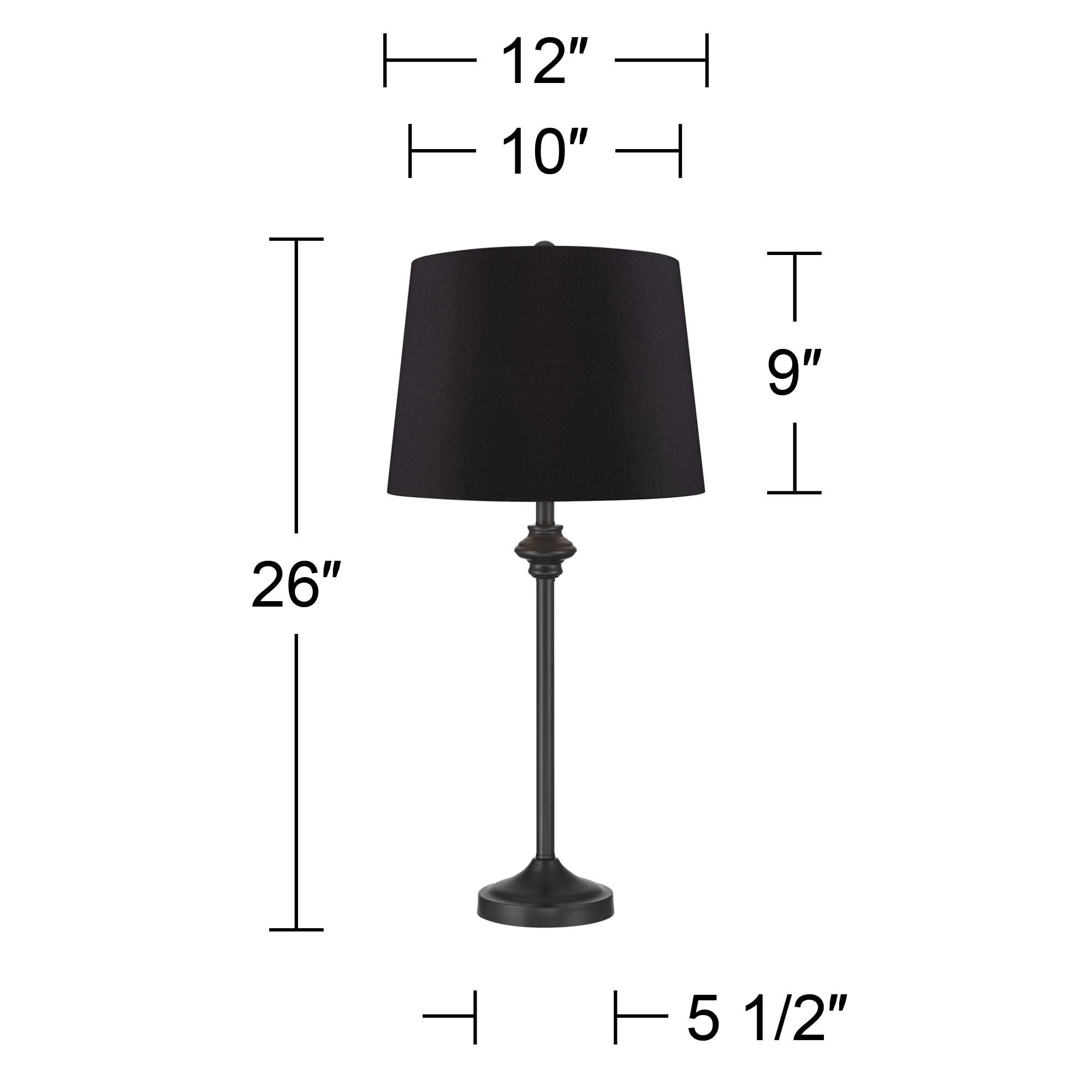 Modern Industrial Buffet Table Lamps Set of 2 - 26