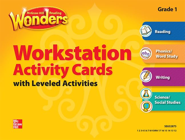 Reading Wonders Grade 1 Workstation Activity Cards - Elementary Core Reading Curriculum for First Grade Classrooms | Perfect for Literacy Centers, Small Group Instruction & Homeschool Learning