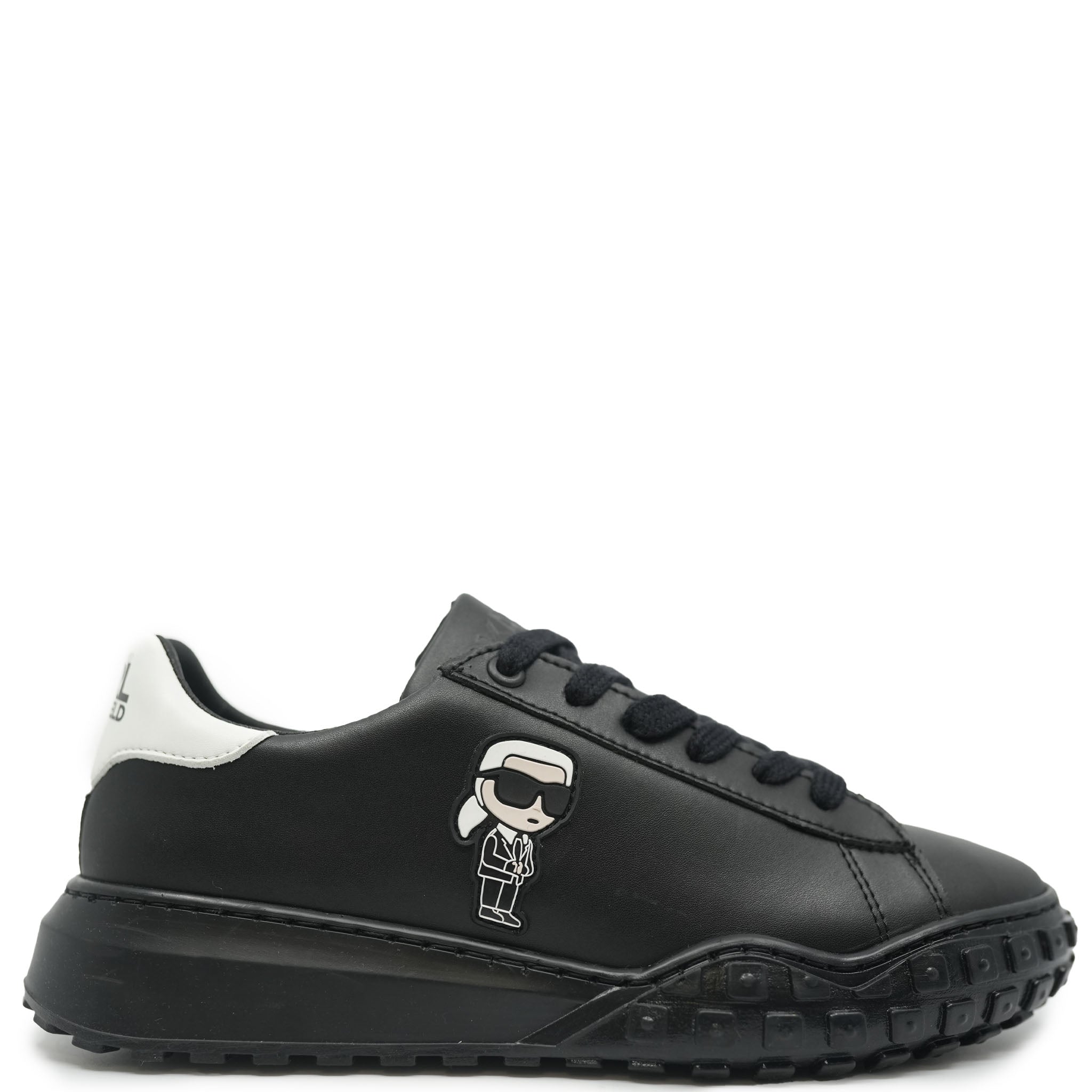Karl Lagerfeld Black Logo Sneakers for Men & Women | Fashionable Casual Shoes for Everyday Wear | Comfortable Walking & Street Style Footwear
