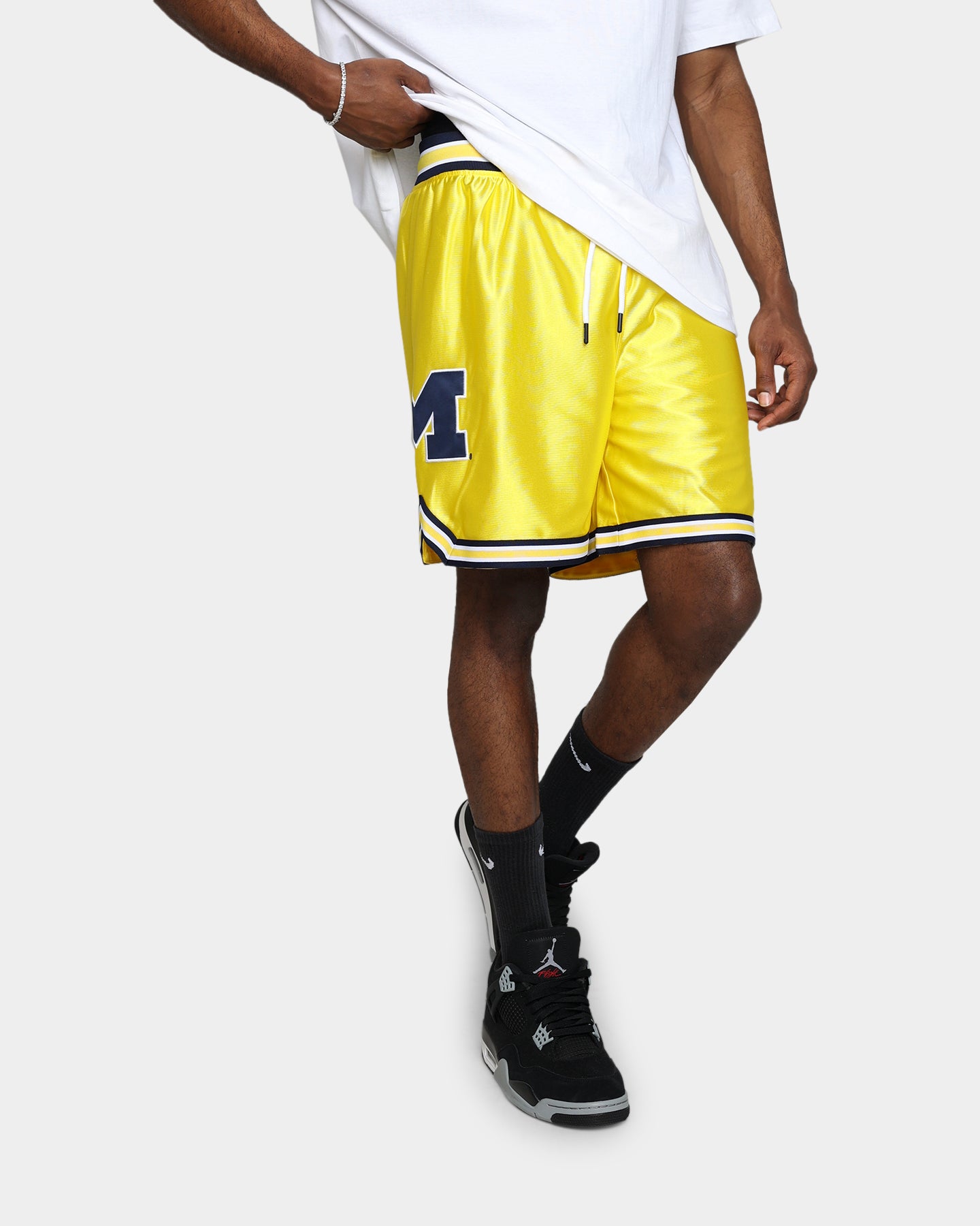 19Nine Michigan Legacy Basketball Shorts - Yellow - Comfortable & Breathable for Men's Sports & Casual Wear - Perfect for Gym, Running, and Everyday Use