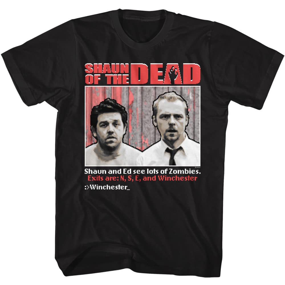 Shaun of The Dead Horror Comedy Movie & Video Game Inspired Graphic Tee - Adult Short Sleeve T-Shirt for Halloween, Cosplay, and Movie Fans