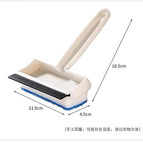 NG CREATION 2-in-1 Glass Cleaner - Double Sided Wiper Brush & Sponge for Mirrors, Tiles, Grout & Pots | Perfect for Kitchen, Bathroom & Car Window Cleaning