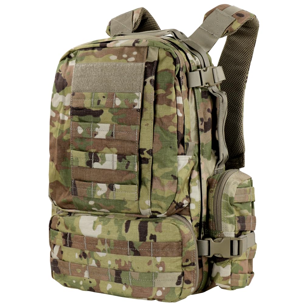 Condor Outdoor Convoy Pack - Durable Military Tactical Backpack for Hiking, Camping & Travel - Water Resistant Molle Rucksack with Multiple Pockets