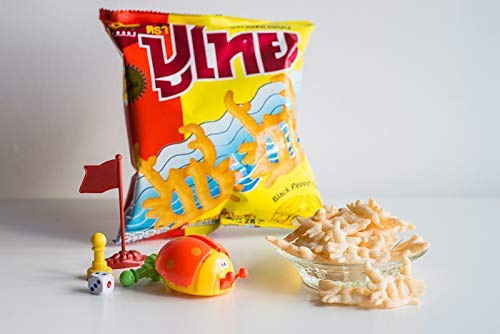 Poo Thai Brand Crispy Squid Flavor Snacks - 60g x 3 Packs | Delicious Thai Seafood Snack for Parties, Travel & Movie Nights