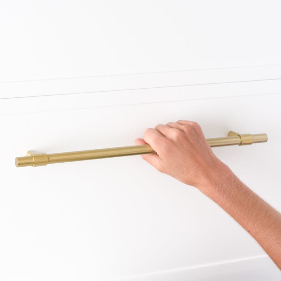 400mm Brushed Brass Cabinet Pull - Elegant Drawer Handle for Kitchen, Bathroom & Furniture - Perfect for Modern Home Renovation & DIY Projects