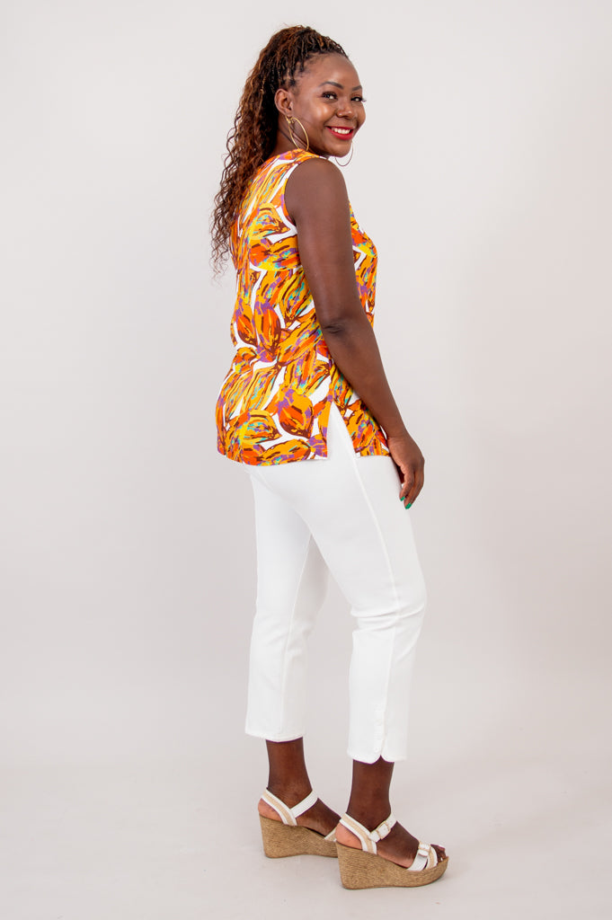 Dena Tank Top for Women - Soft Linen Bamboo Blend - Breathable & Comfortable Summer Tops - Perfect for Yoga, Beach, and Casual Wear