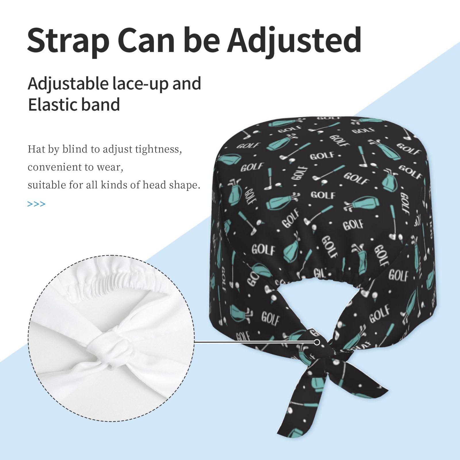 **Unisex Surgical Scrub Caps for Women & Men - Black Ponytail Nurse Hat for Dental, Medical, and Golf Professionals - Perfect for Hospitals, Clinics, and Sports Use**