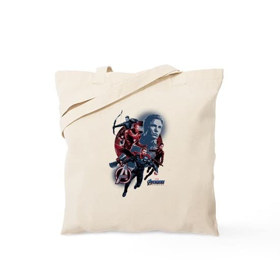 Avengers Endgame Reusable Canvas Tote Bag - Eco-Friendly Natural Shopping Bag for Groceries, Beach & Comic Con