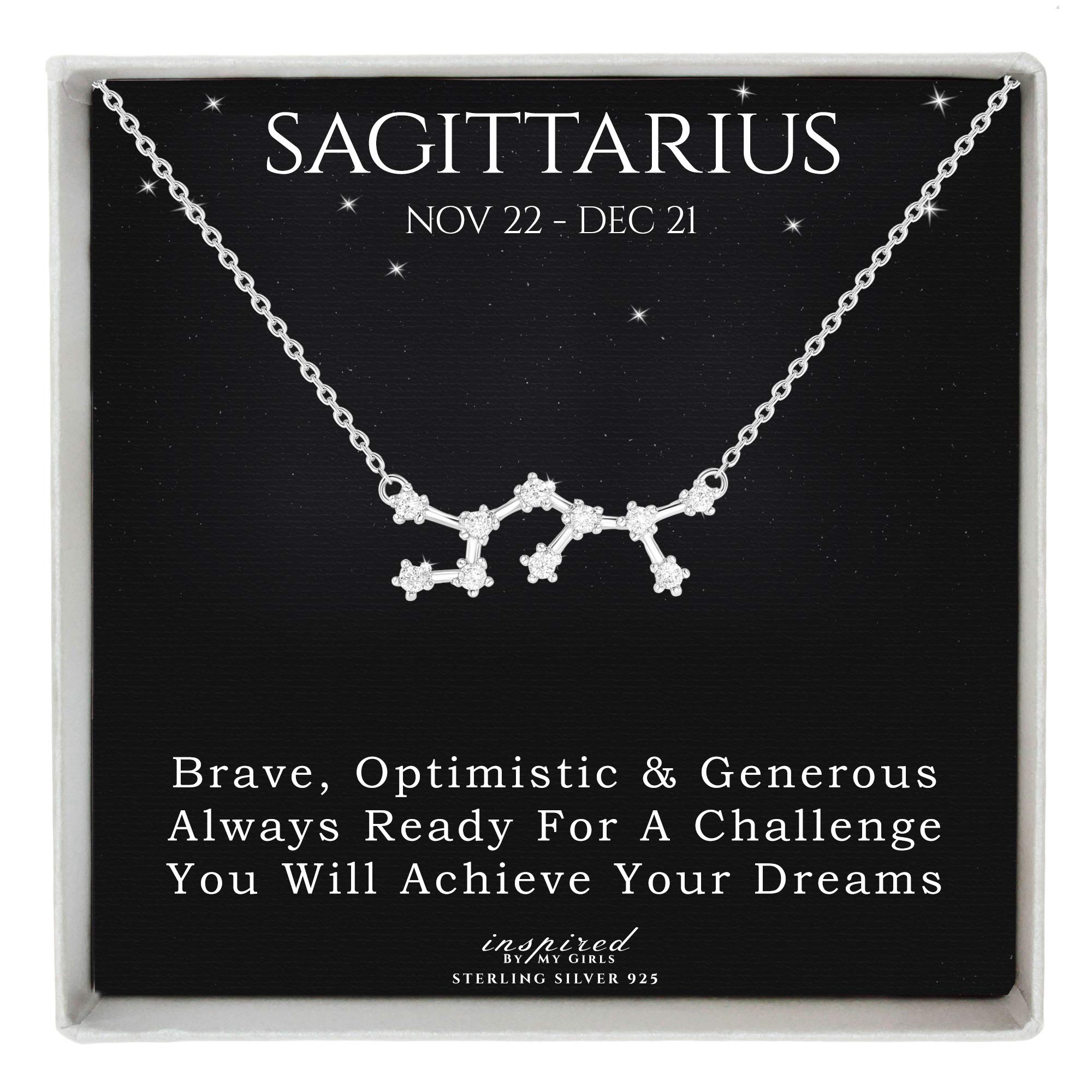 925 Sterling Silver Zodiac Constellation Necklace - Personalized Birth Sign Pendant Gift in Elegant Keepsake Box | Perfect for Birthdays, Anniversaries & Astrology Lovers