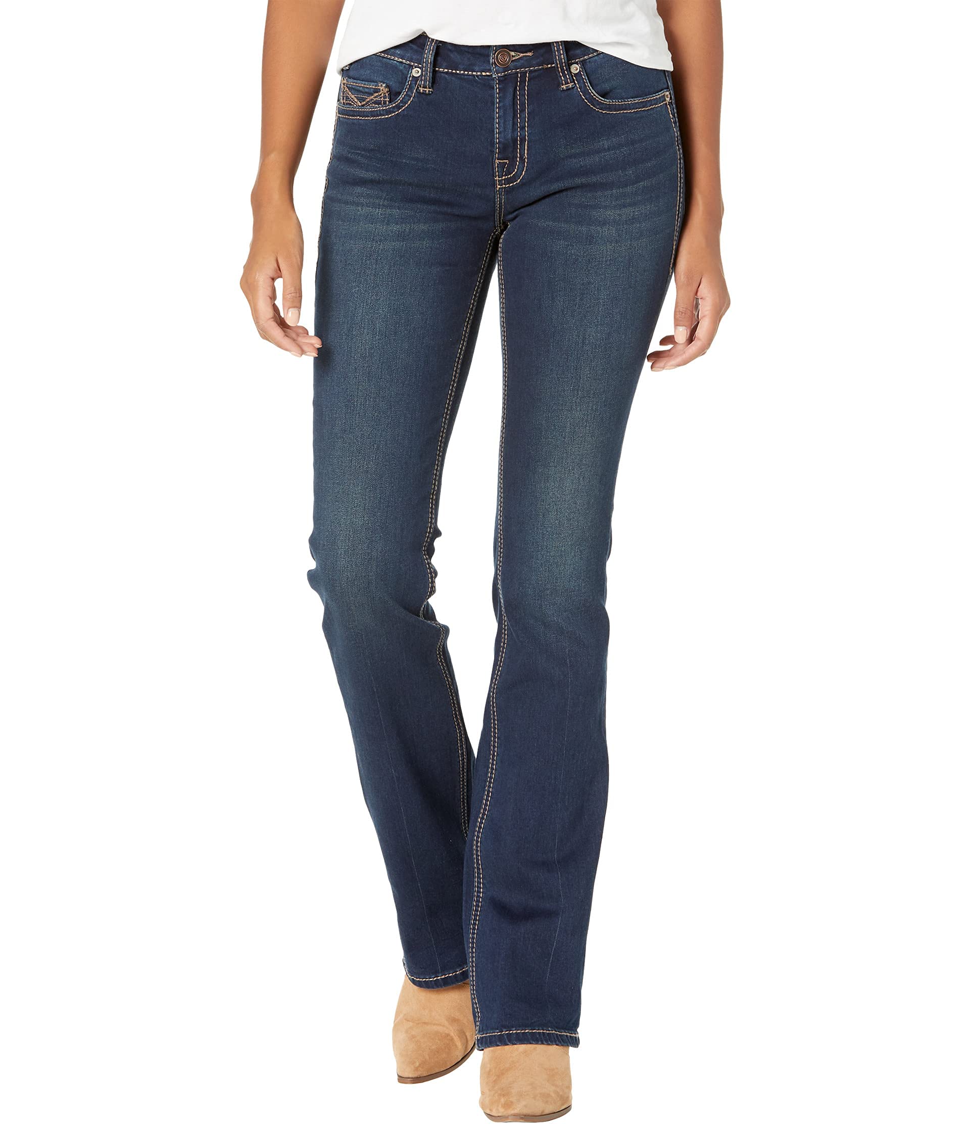 Rock and Roll Cowgirl Riding Jeans - Dark Wash Denim Women's Size 29x32 | Western Style Equestrian Pants for Horseback Riding & Country Fashion