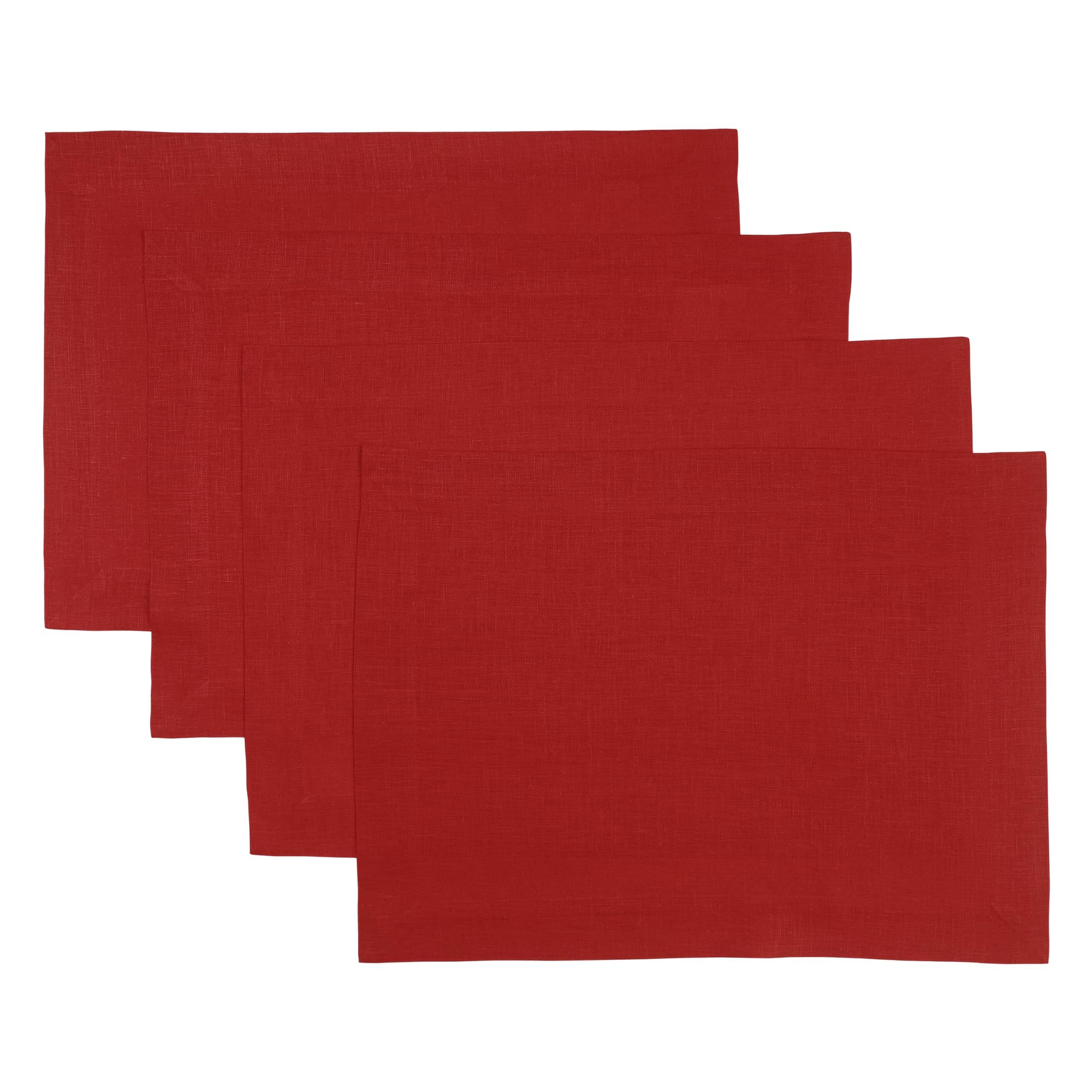 D'Moksha Homes 100% Pure Linen Placemats Set of 4 - 14