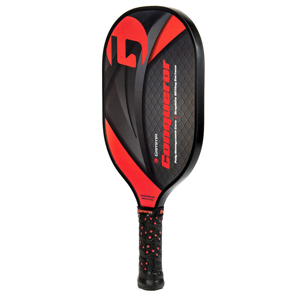 Gamma Conquerer Pickleball Paddle - Premium Carbon Fiber Paddle for Competitive Play | Lightweight & Durable for Indoor & Outdoor Games | Perfect for Tournaments, Practice & Recreational Play