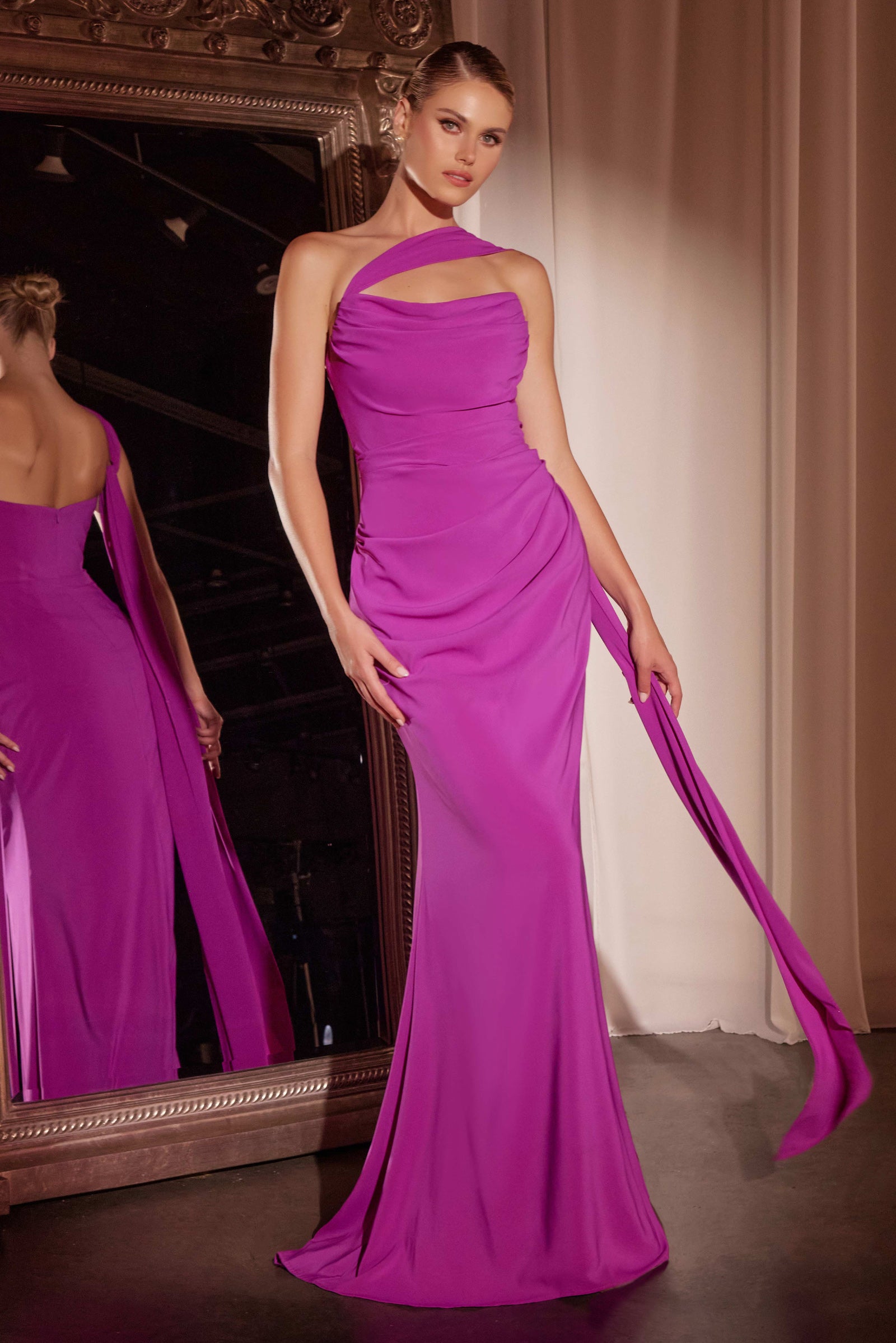 Elegant Caitlin Gown - Versatile Tie Chiffon Dress for Women | Perfect for Weddings, Parties & Special Occasions