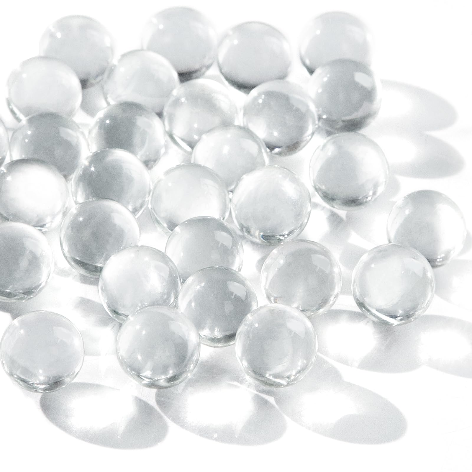 FUTUREPLUSX 5LB Bulk Clear Glass Marbles - 0.63 Inch Diameter for Vase Fillers, Home Decor, DIY Crafts & Sensory Play | Perfect for Wedding Centerpieces, Fish Tanks, and Kids Educational Activities