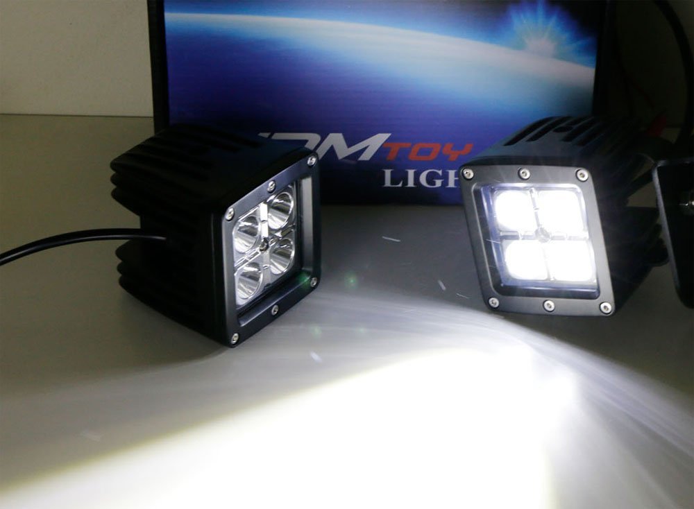 40W CREE LED Pods with Fog Lights & Bezel Covers - Complete Wiring Kit for 2007-2013 Toyota Tundra - Perfect for Off-Roading, Night Driving & Truck Customization