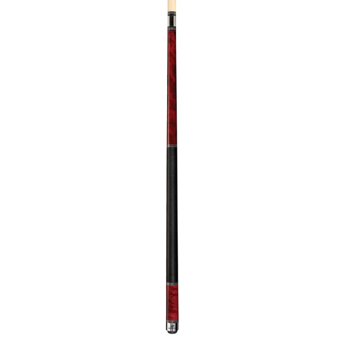 Premium Players Classic Pool Cue - Birds-Eye Maple Shaft with Triple Silver Rings for Enhanced Grip & Style | Perfect for Professional Tournaments & Home Game Rooms